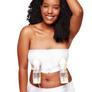 New Medela Pumping Bustier Hands-Free White Women Size Medium Garment Maternity